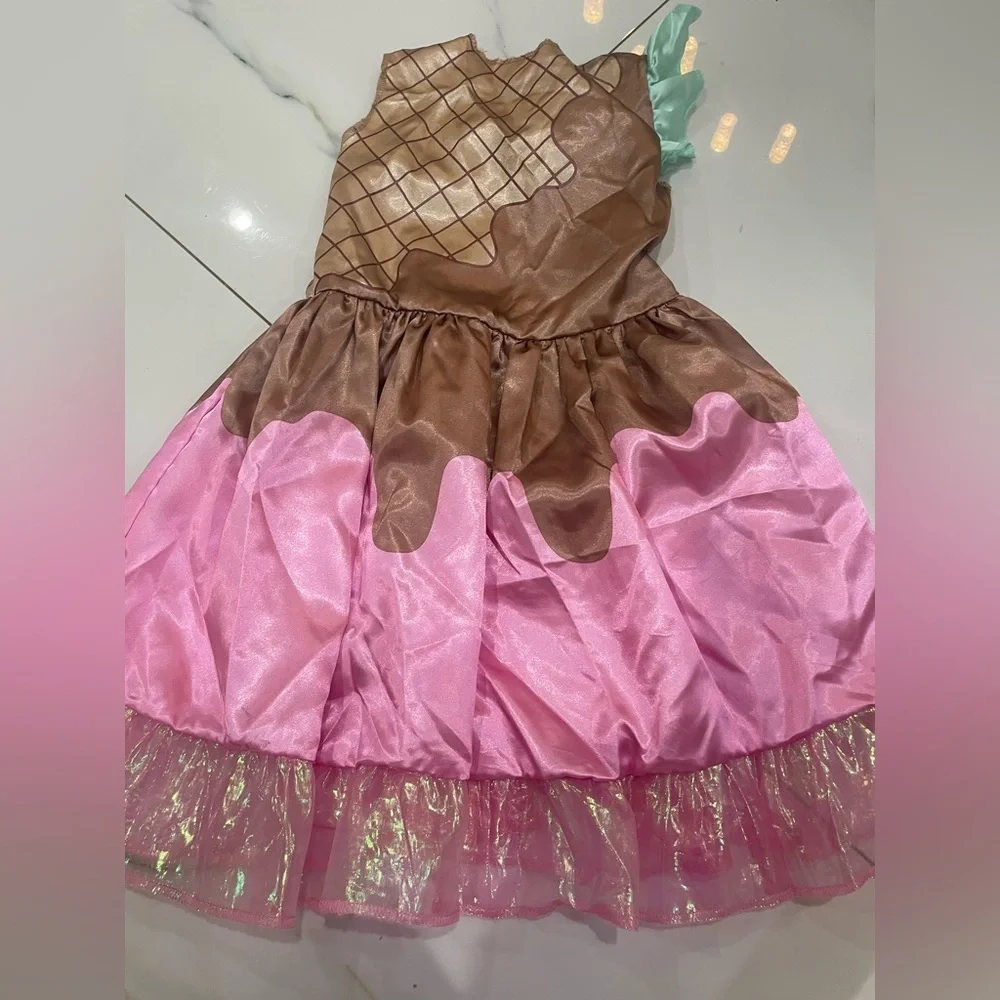 Shopkins Girls' Peppa-Mint Classic Costume size 4-6X dress only